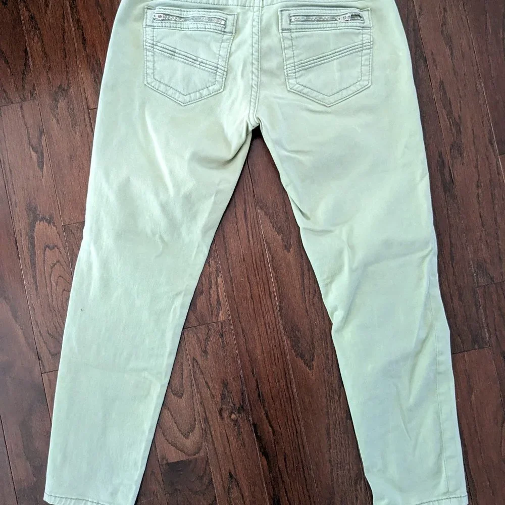 Select Signature Ankle Skinny Stretch Jean - Beautiful Sage Green - Picture 3 of 6